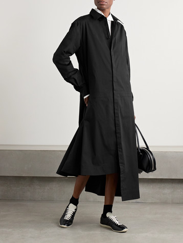 adidas Originals + Y3 cotton-blend poplin maxi shirt dress