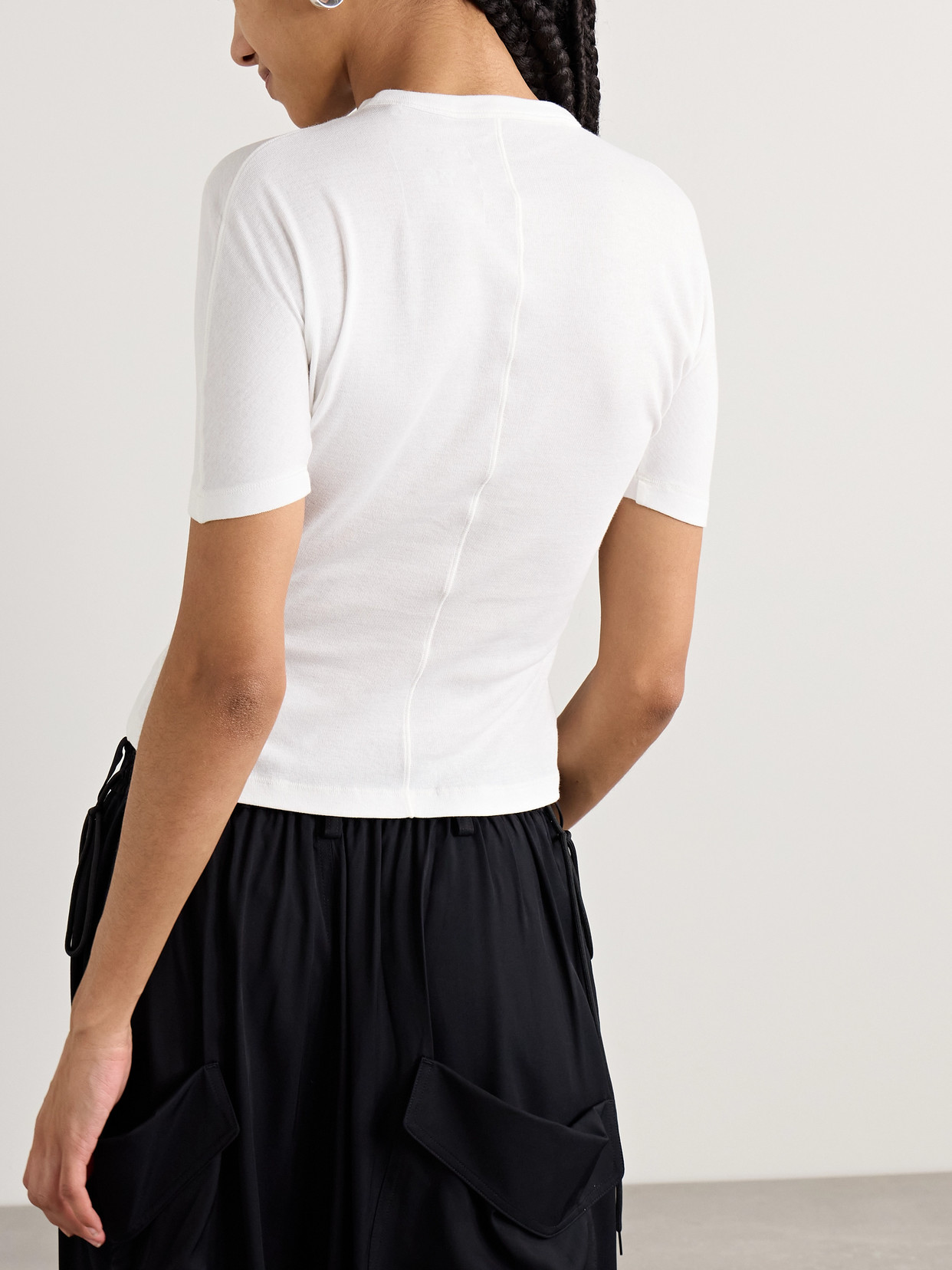 Adidas Originals + Y-3 Printed Organic Cotton-jersey T-shirt In White