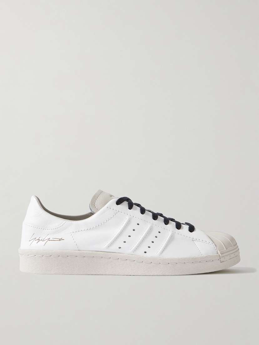 adidas Originals + Y-3 Superstar Rubber-trimmed Leather Sneakers