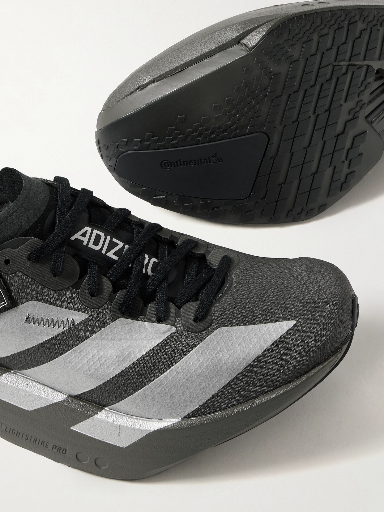 + Y-3 Adizero Adios Pro 4 Rubber-Trimmed Ripstop Sneakers