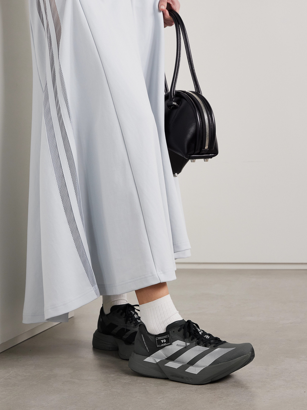 + Y-3 Adizero Adios Pro 4 Rubber-Trimmed Ripstop Sneakers