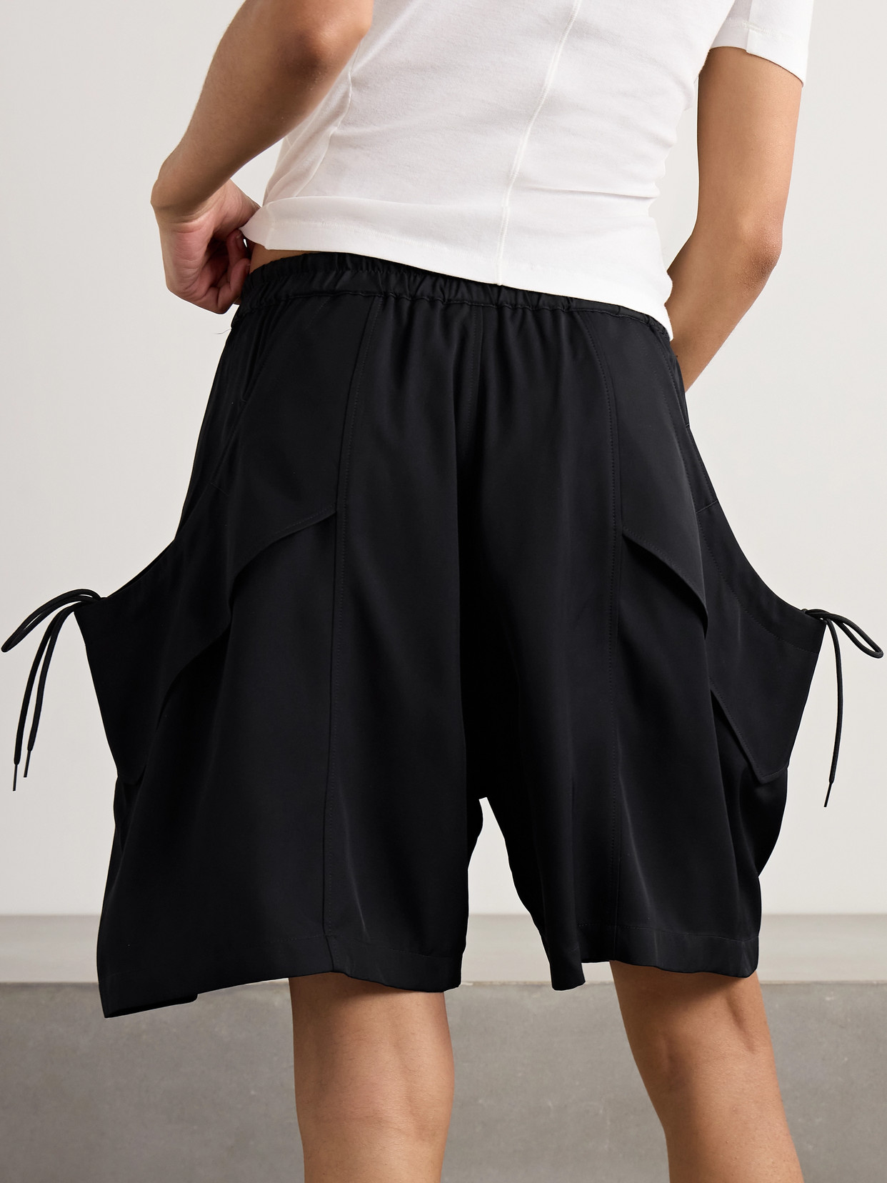 Adidas Originals + Y-3 Twill Shorts In Black