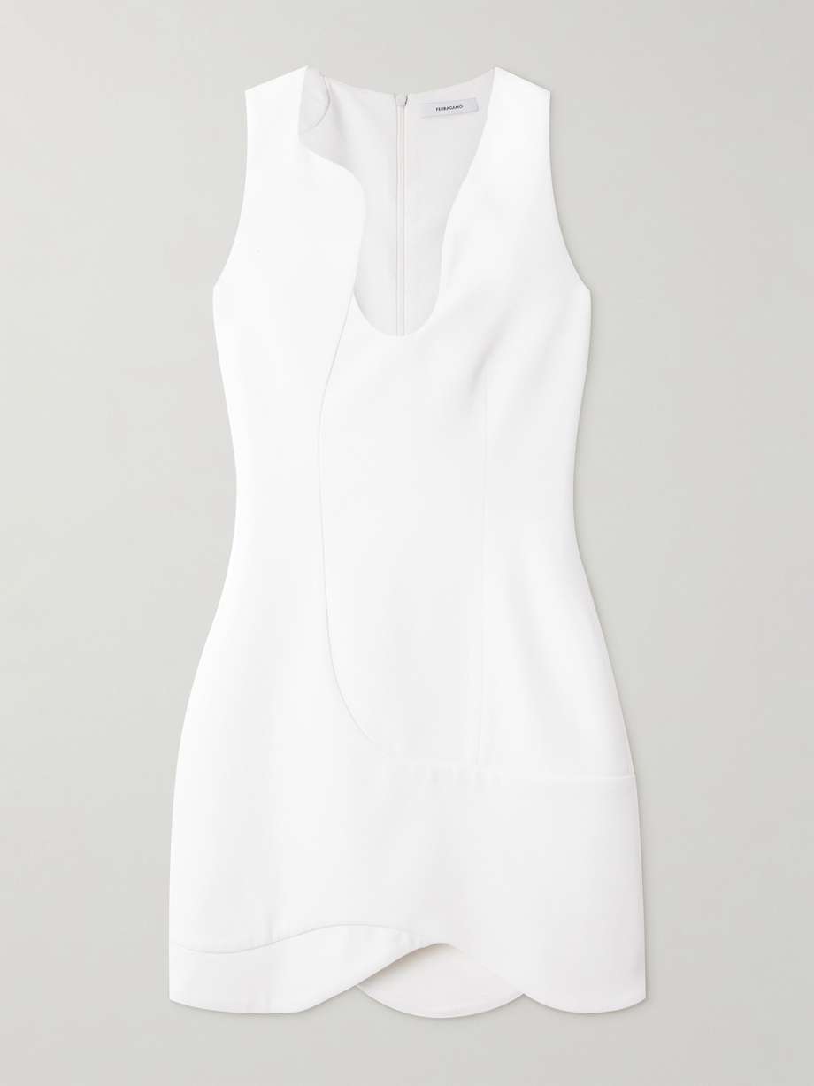 crepe mini dress