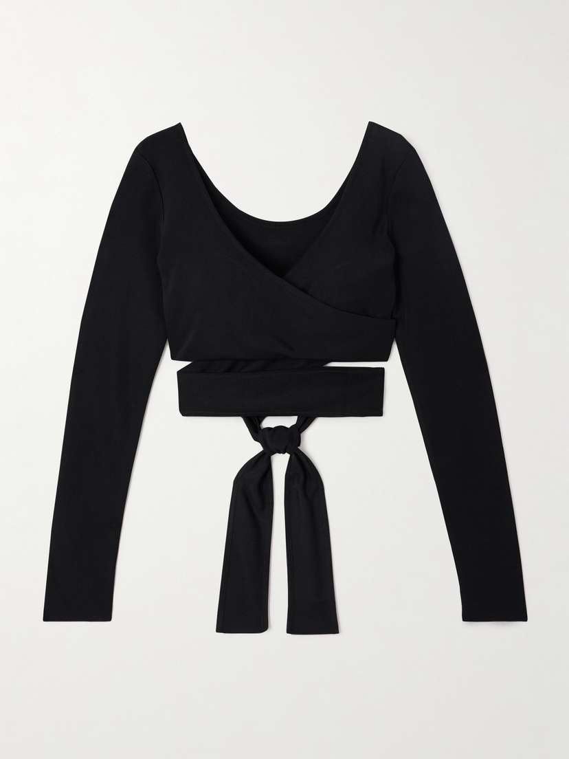 Ferragamo Ballet Knitted Wrap Cardigan