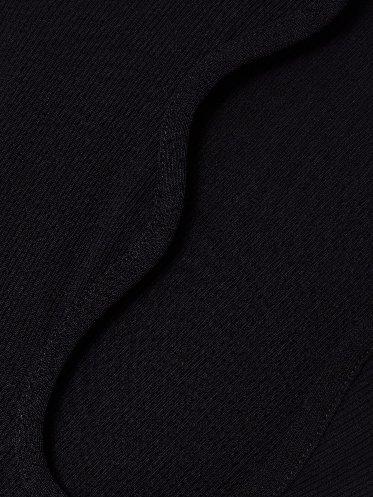 Ferragamo Cutaway Cotton Top In Black