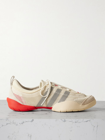 adidas Originals + Y-3 Regu suede- and leather-trimmed mesh sneakers