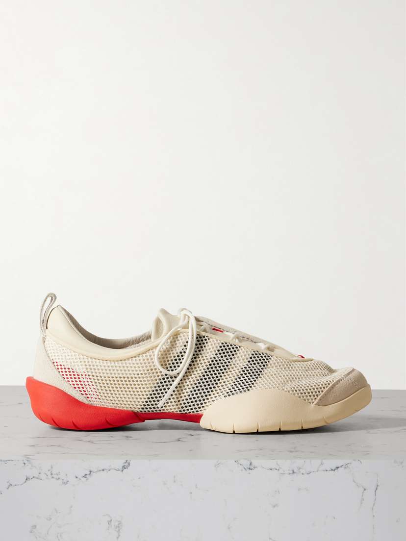 adidas Originals + Y-3 Regu Suede- And Leather-trimmed Mesh Sneakers