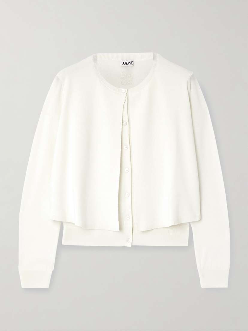Loewe Layered Wool Cardigan