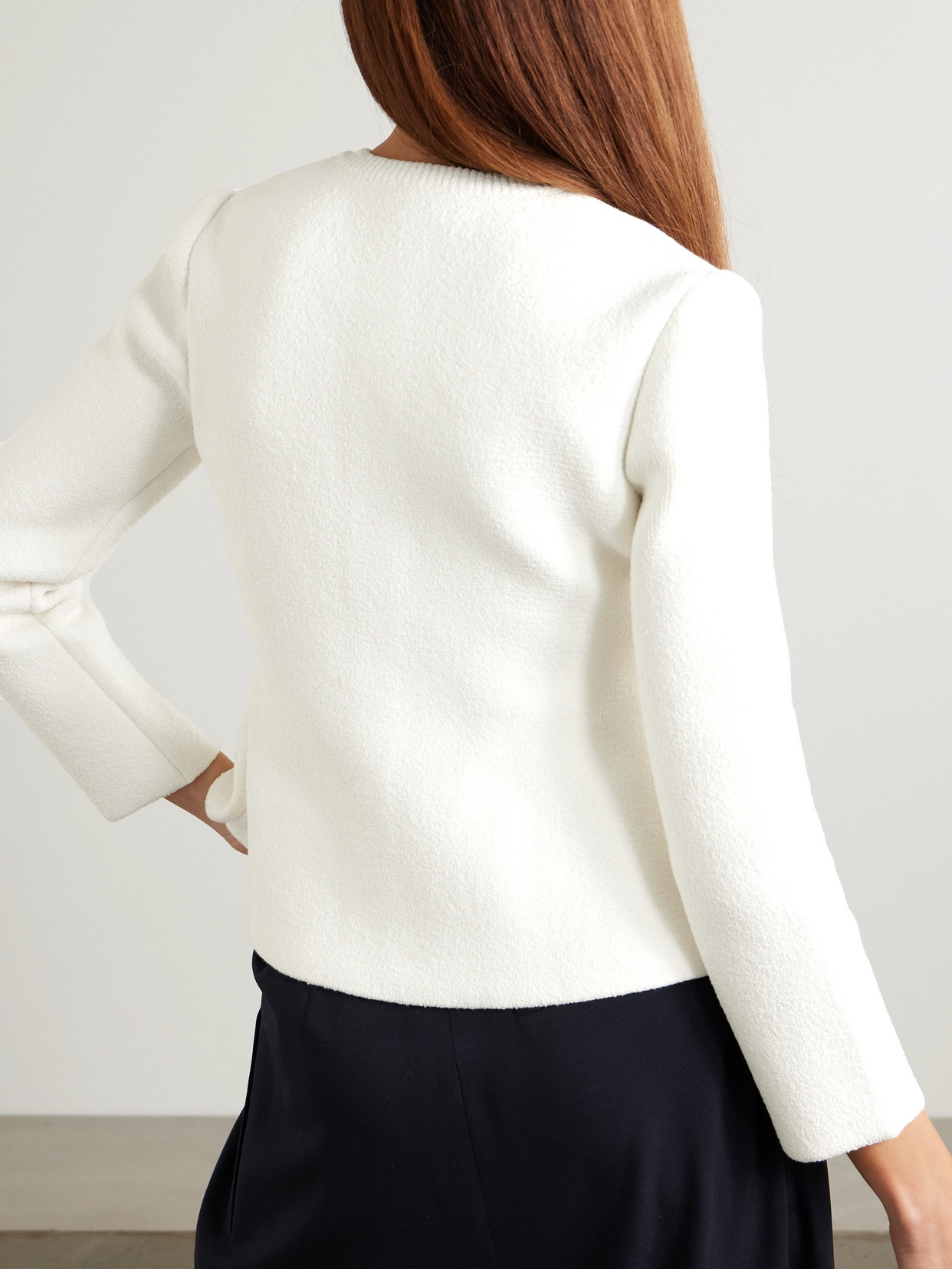 Loewe Chenille Cardigan In White