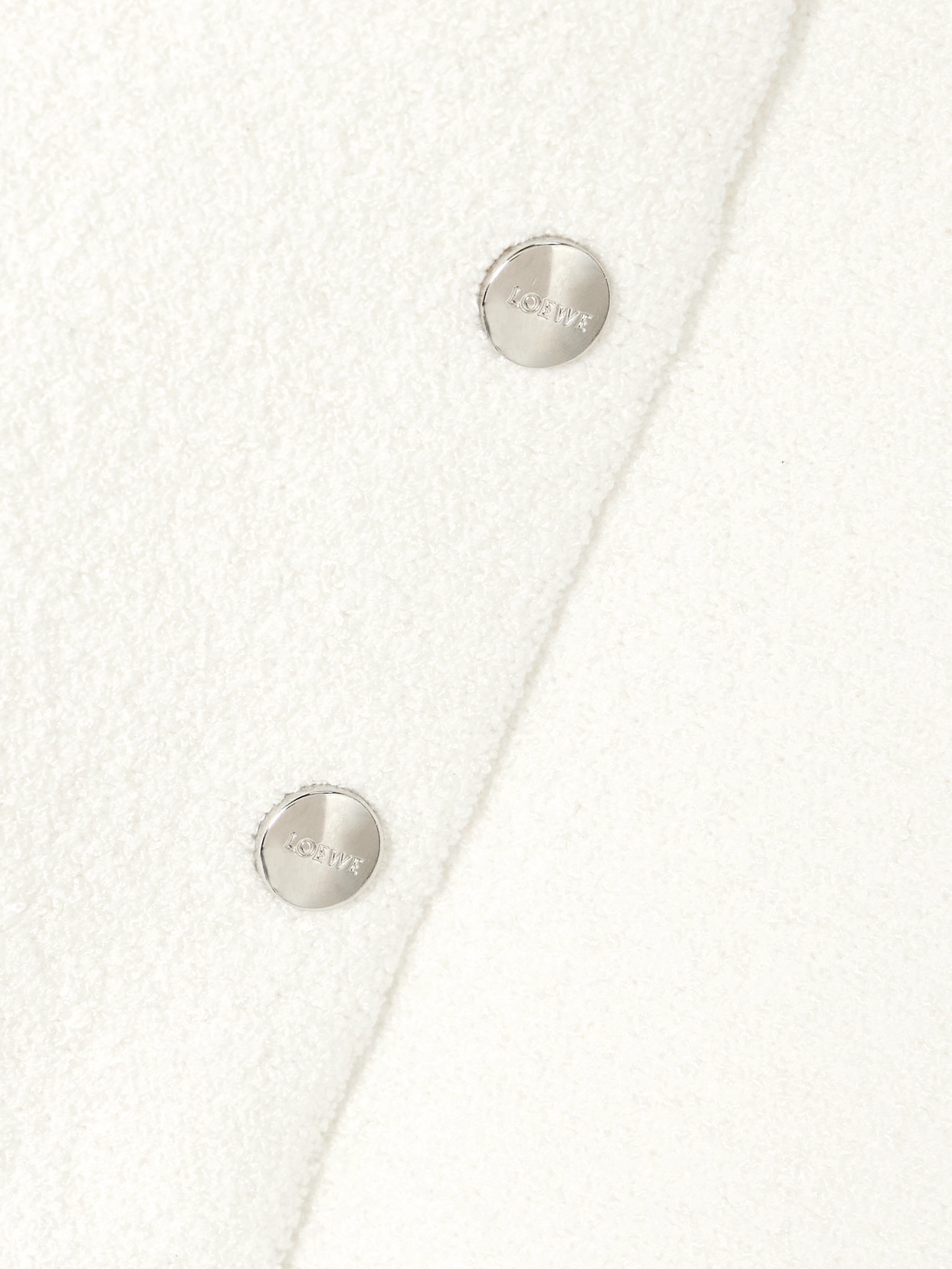 Loewe Chenille Cardigan In White