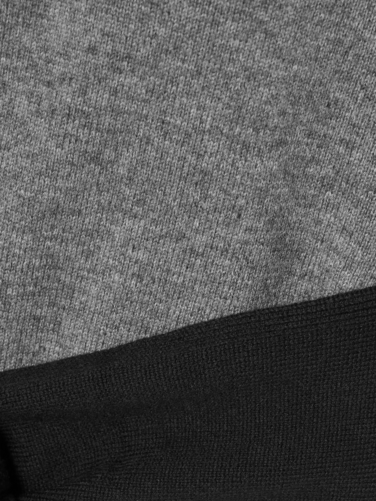 Shop Loewe Cropped Open-back Tie-front Wool-blend Polo Shirt In Gray