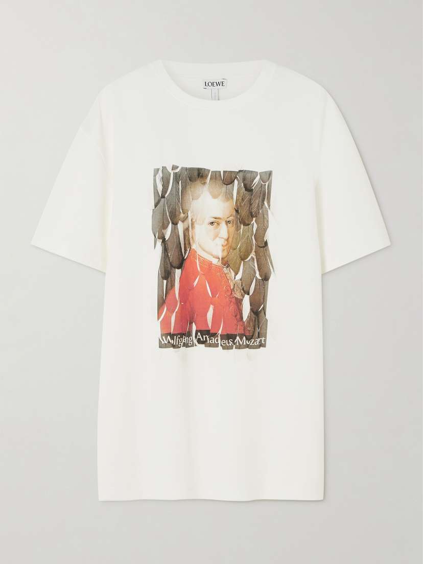 Loewe Printed Cotton-blend Jersey T-shirt