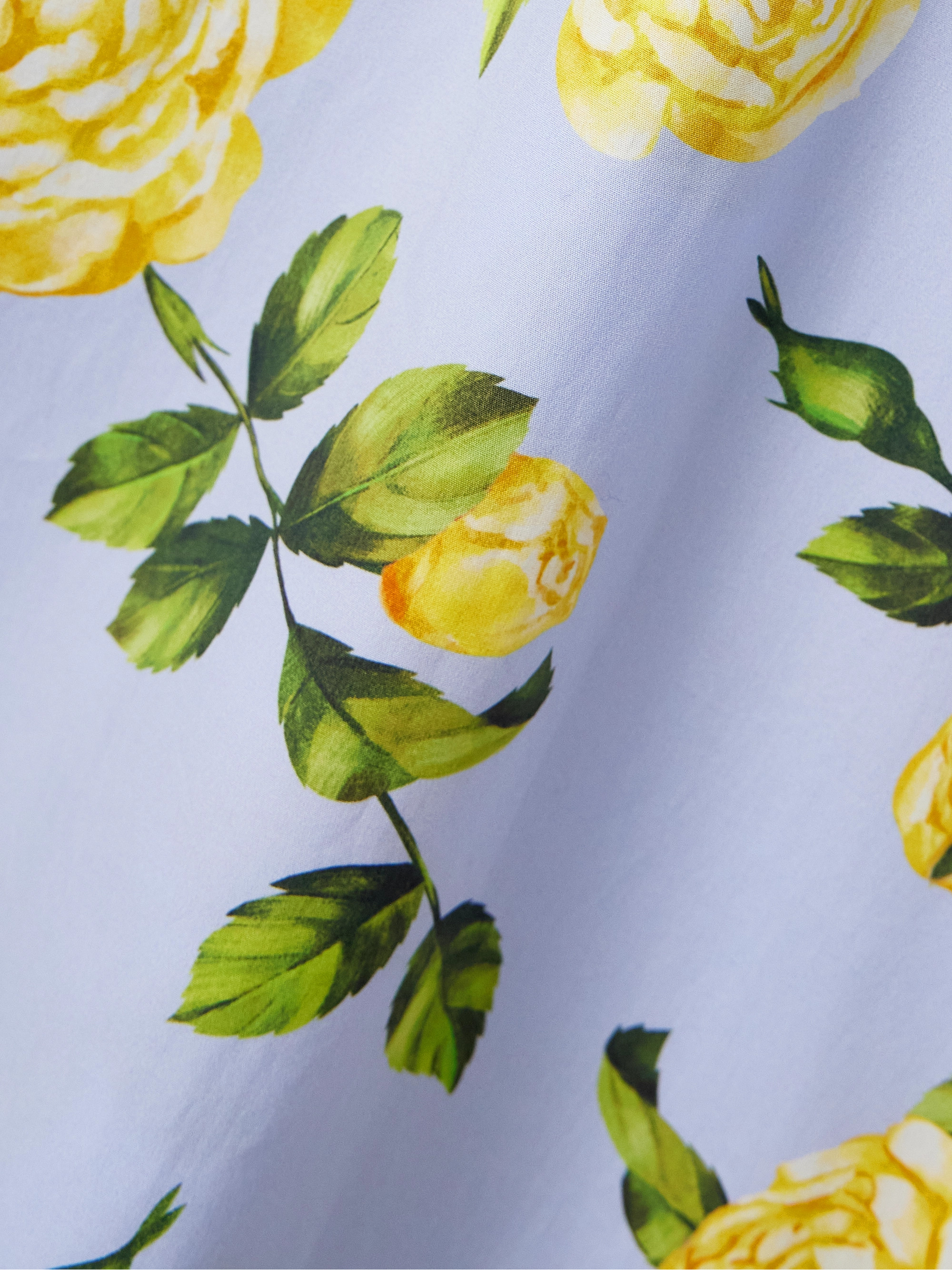 Oscar de la Renta Belted floral-print cotton-blend poplin midi shirt dress