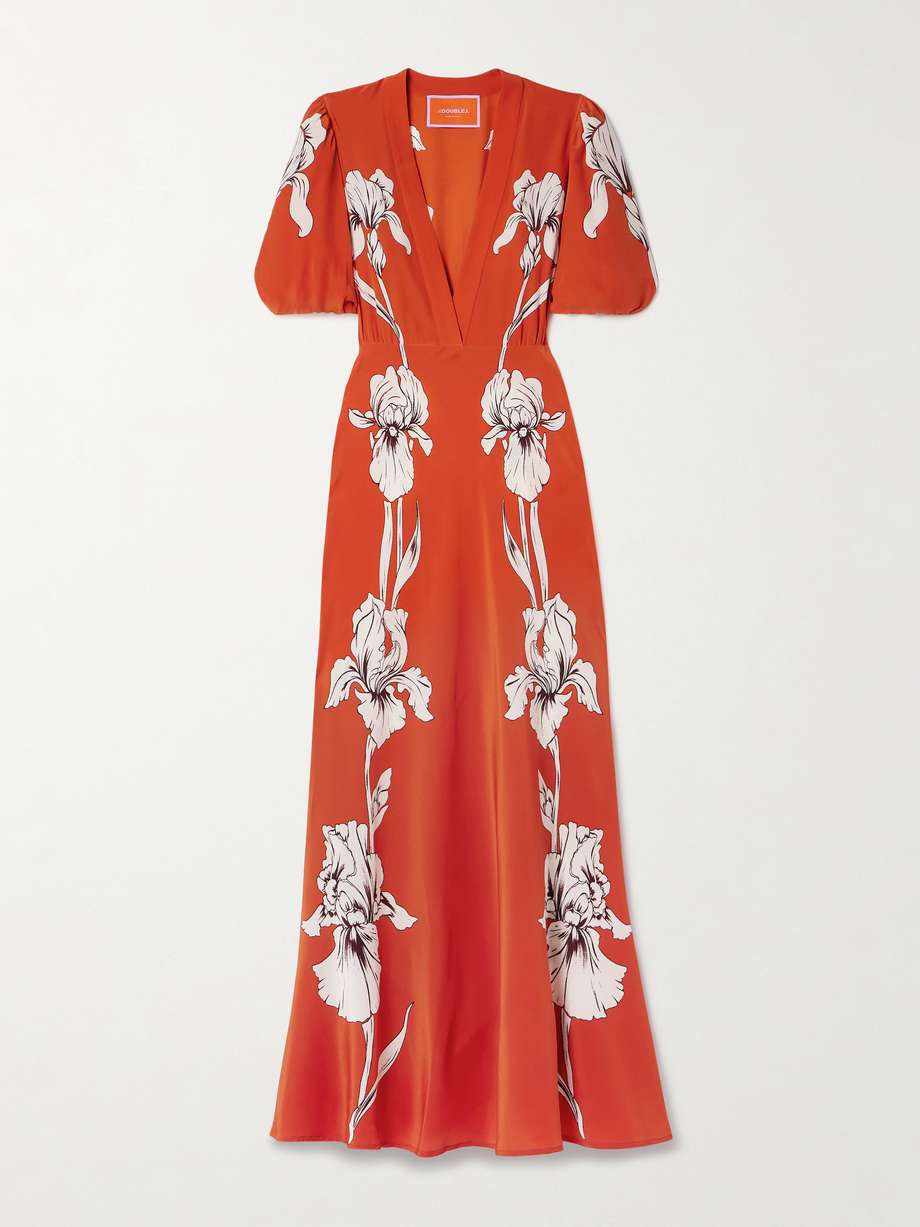 marlene floral-print silk-crepe maxi dress