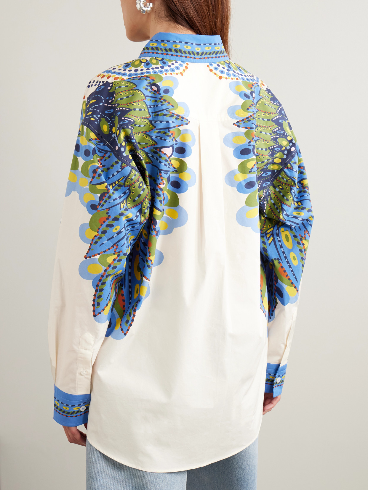 Better Than Your Boyfriend'S Printed Cotton-Poplin Shirt