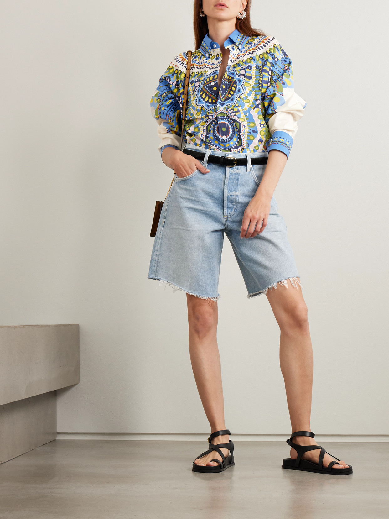 Better Than Your Boyfriend'S Printed Cotton-Poplin Shirt
