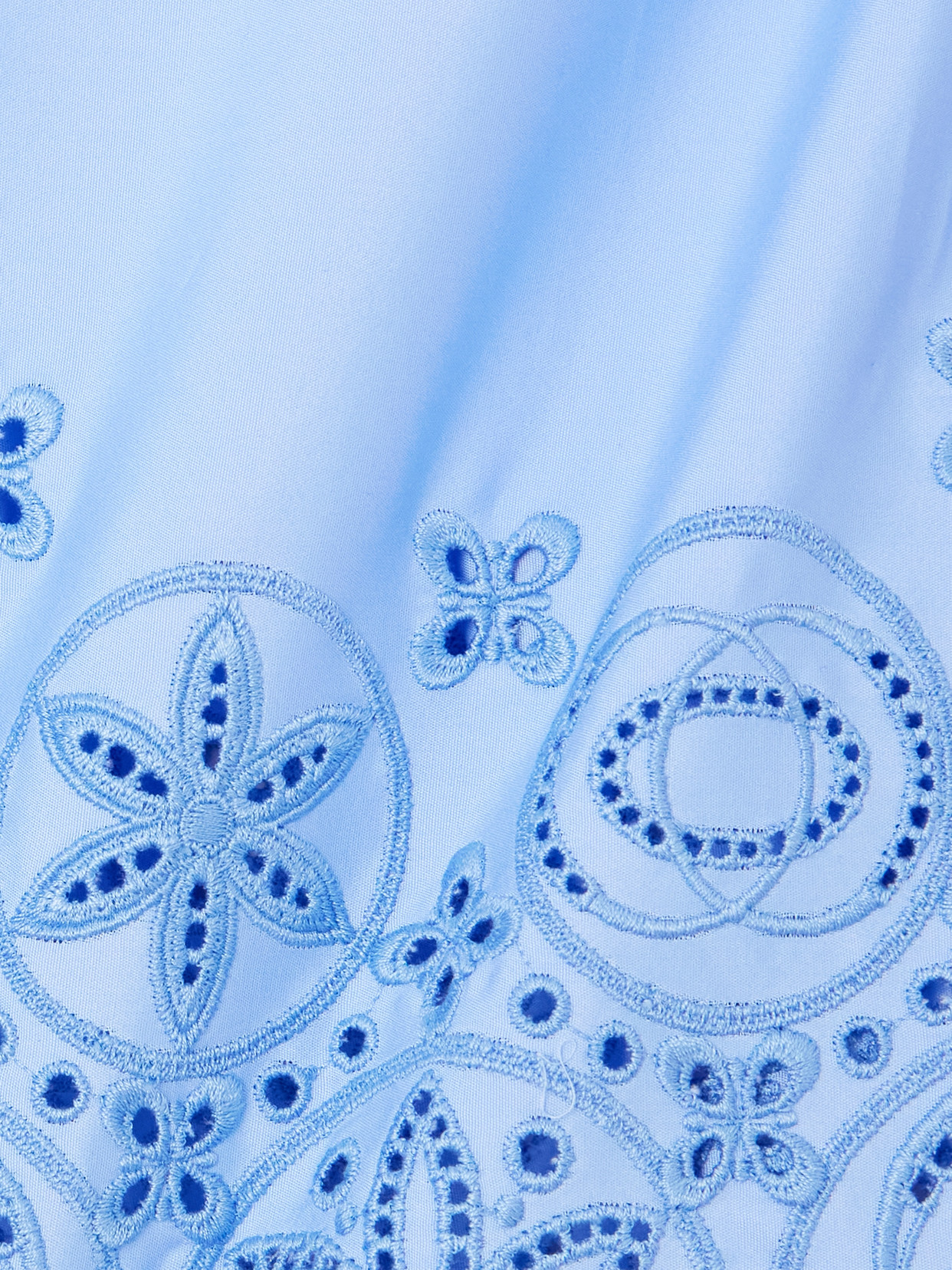 LA DOUBLEJ SCALLOPED BRODERIE ANGLAISE COTTON-BLEND SHIRT