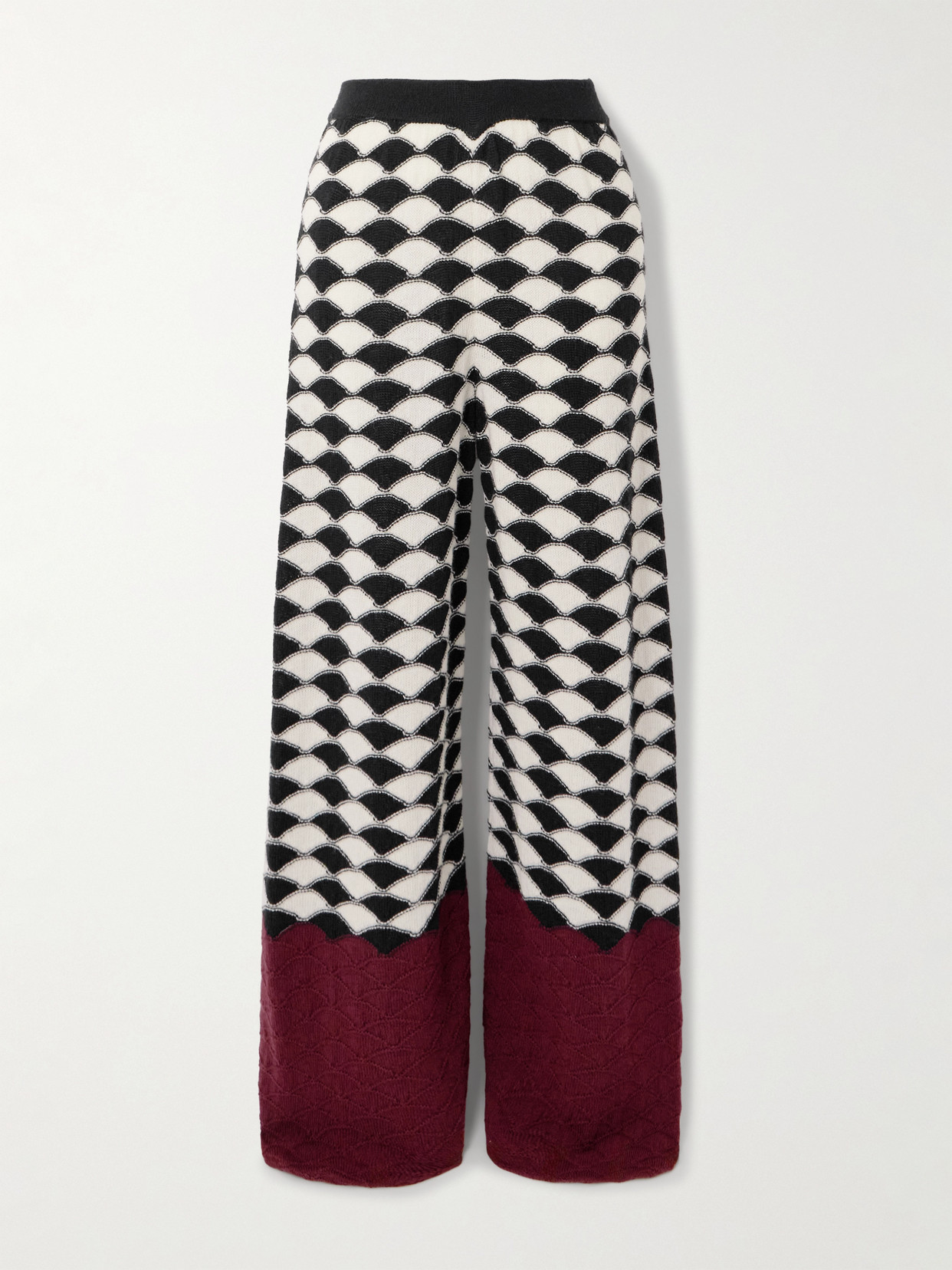 La Doublej Lounge Wool Wide-leg Pants In White