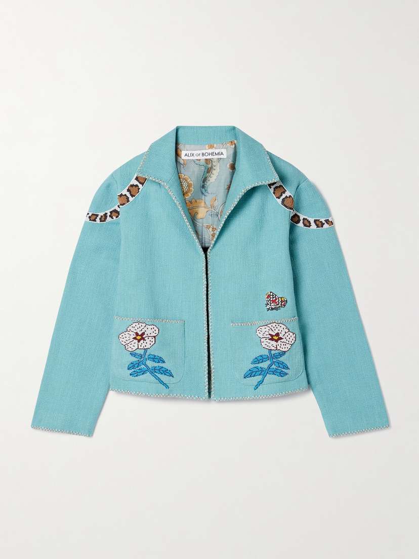 ALIX OF BOHEMIA Francis Bead-embellished Embroidered Cotton Jacket