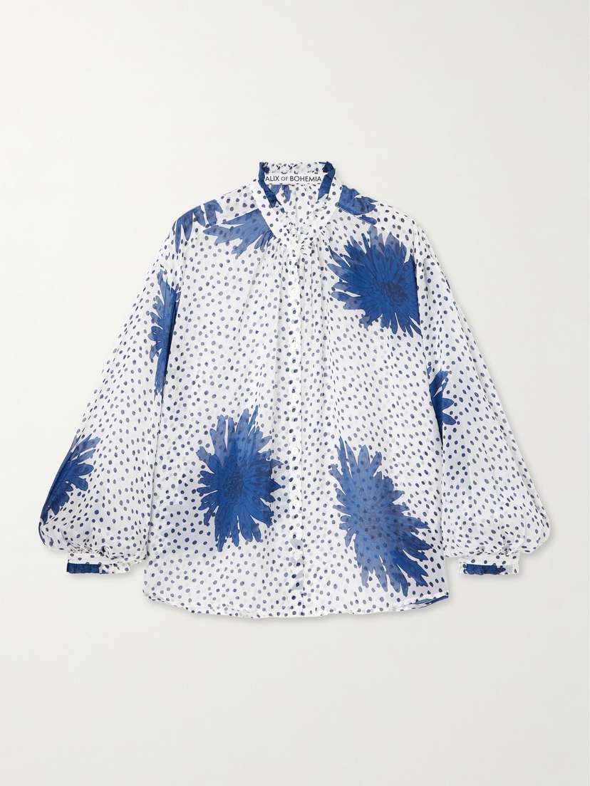 ALIX OF BOHEMIA Poet Printed Voile Shirt