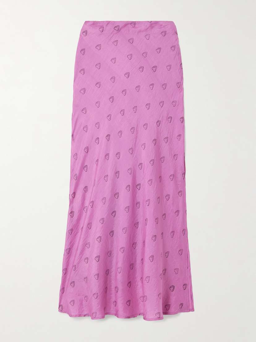 ALIX OF BOHEMIA Lyra Printed Silk Maxi Skirt