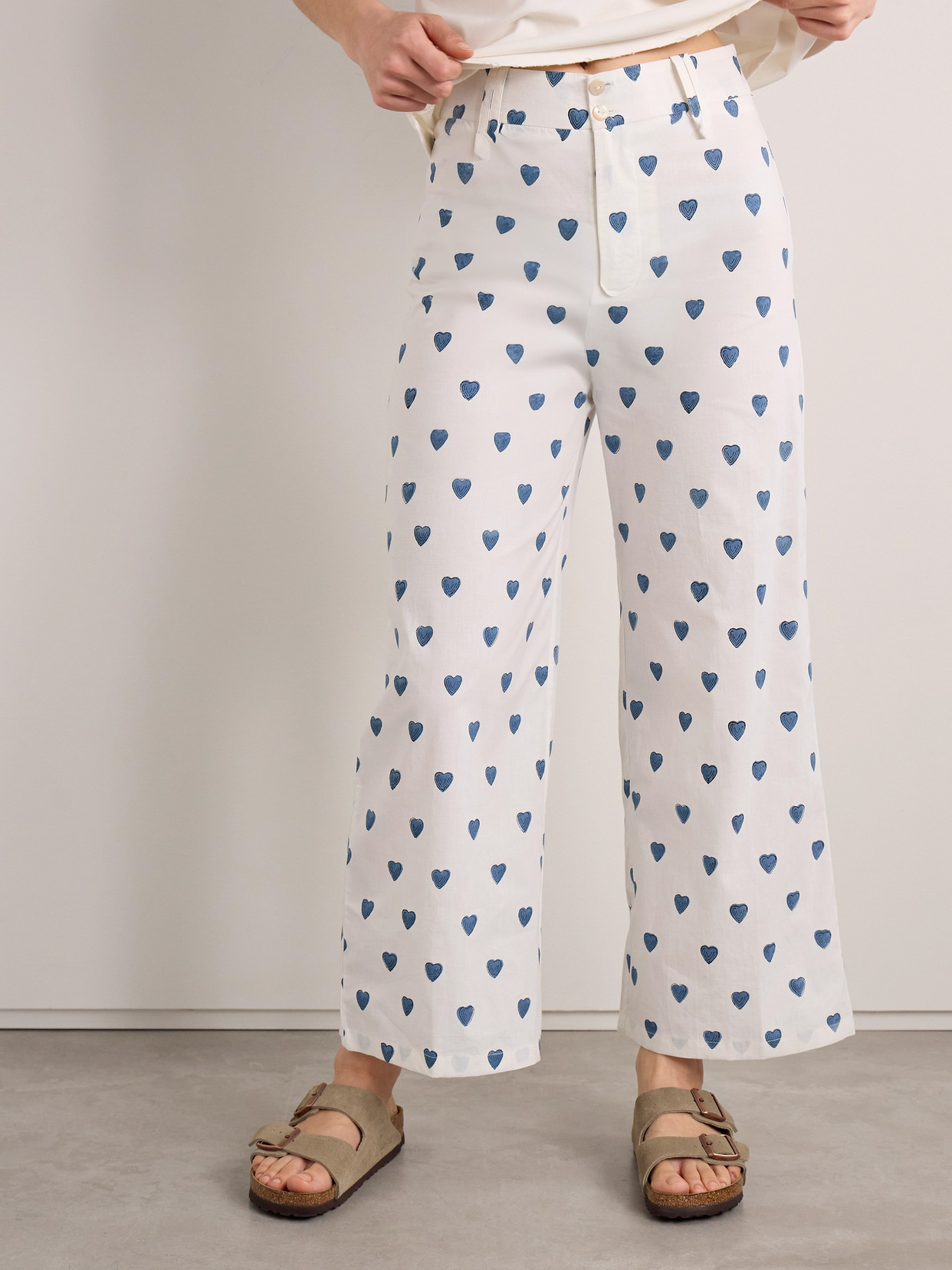 ALIX OF BOHEMIA SCOUT PRINTED COTTON STRAIGHT-LEG PANTS