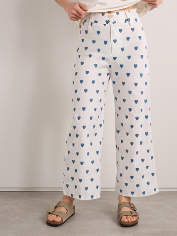 Alix Of Bohemia Scout printed cotton straight-leg pants