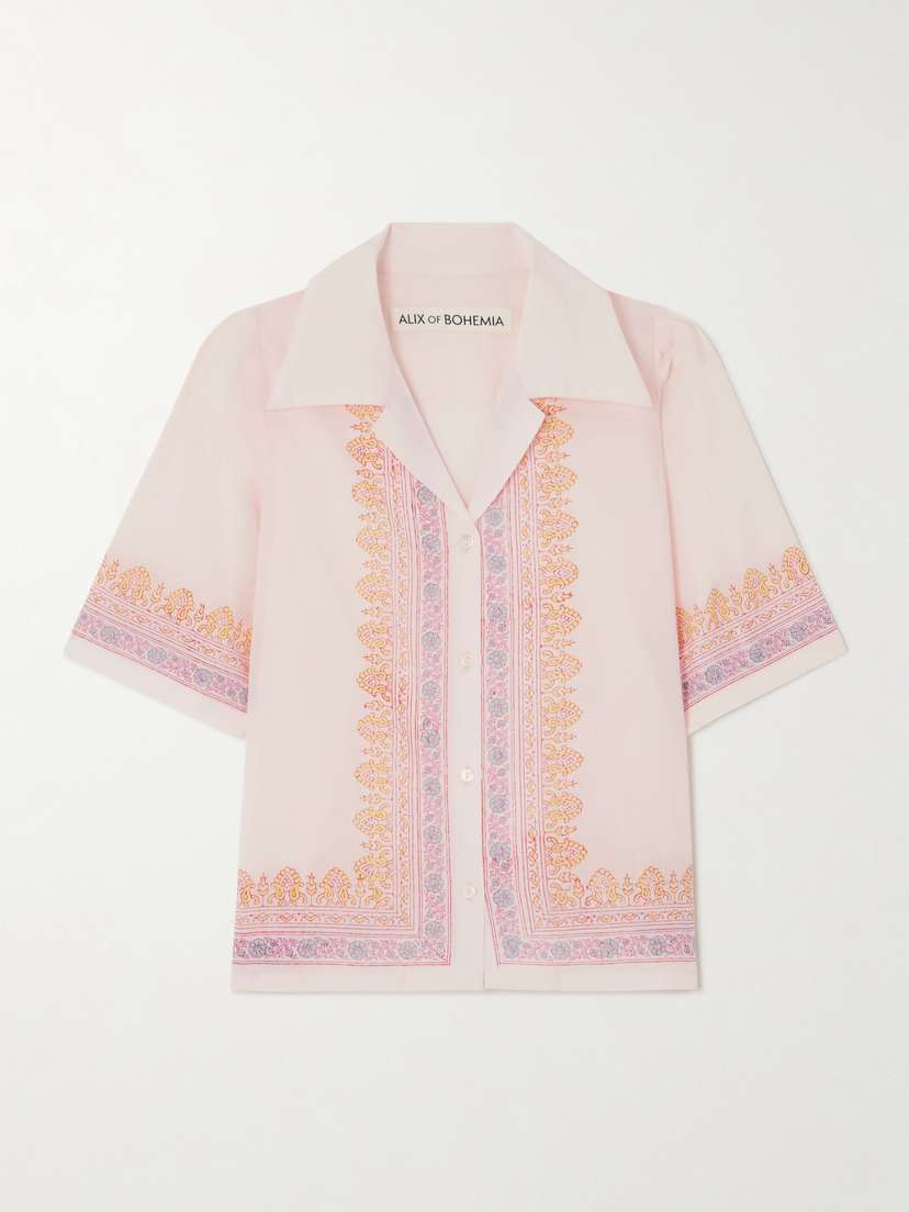 ALIX OF BOHEMIA Ophelia Printed Cotton-voile Shirt