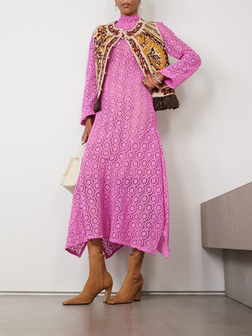 Alix Of Bohemia Laila cotton-lace midi dress