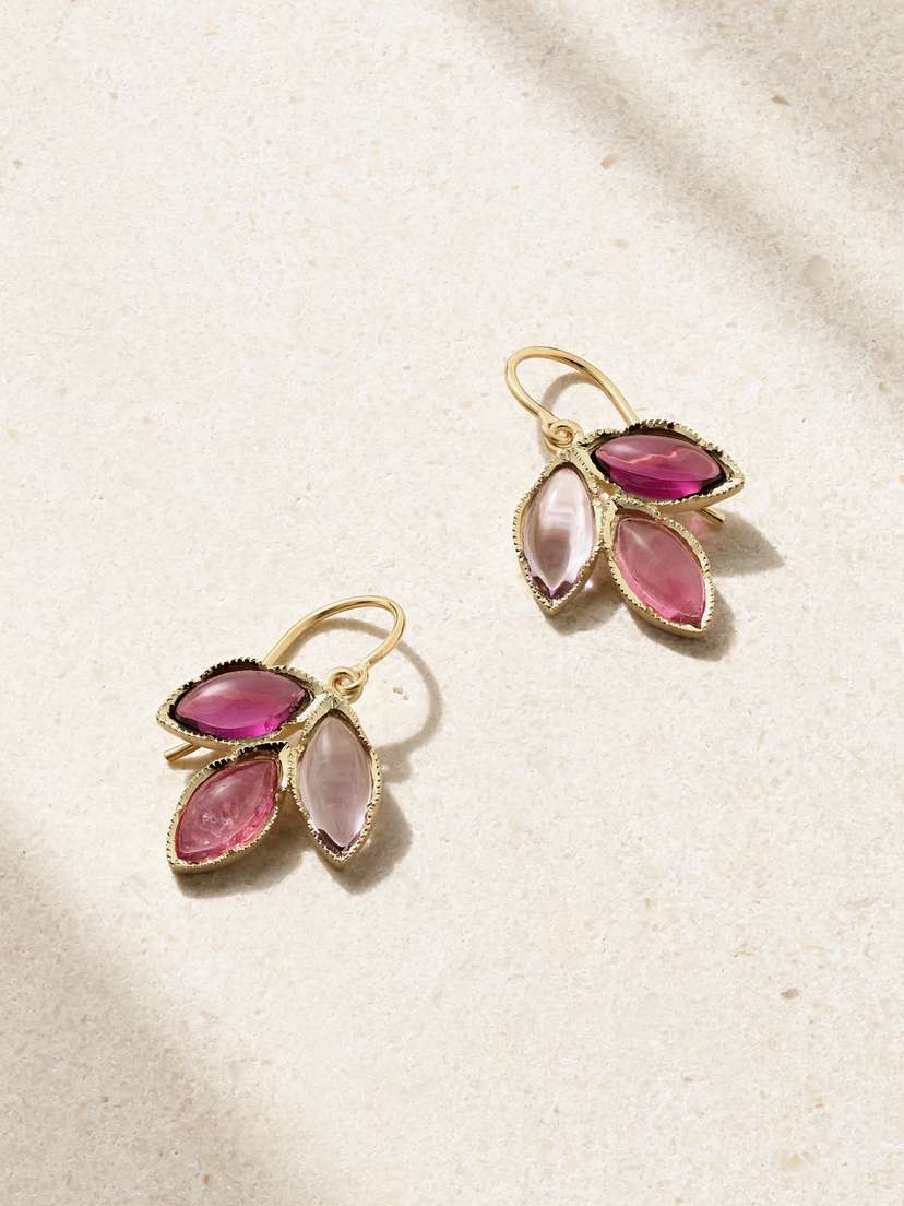 Irene Neuwirth 18-karat Gold Multi-stone Earrings