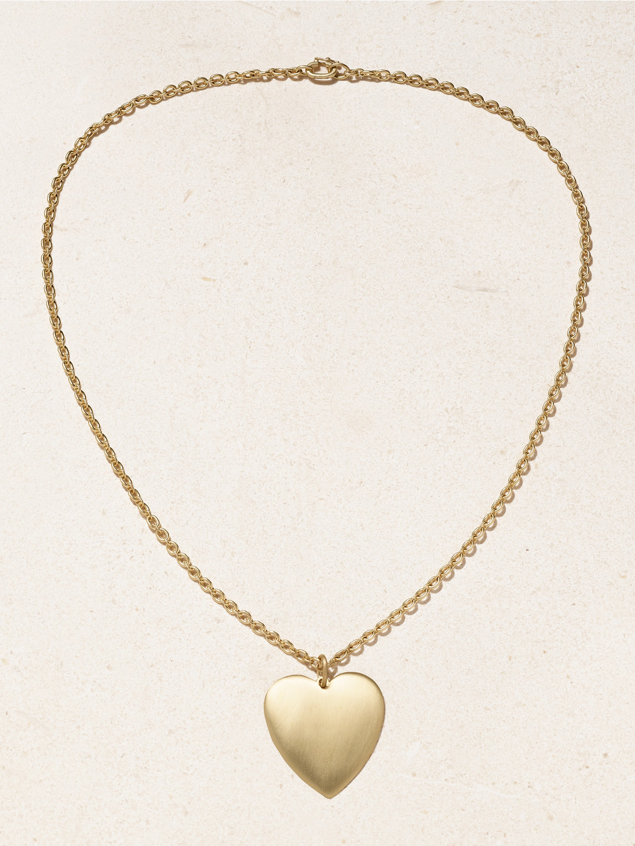 Irene Neuwirth Large Heart 18-karat Gold Necklace In Gold