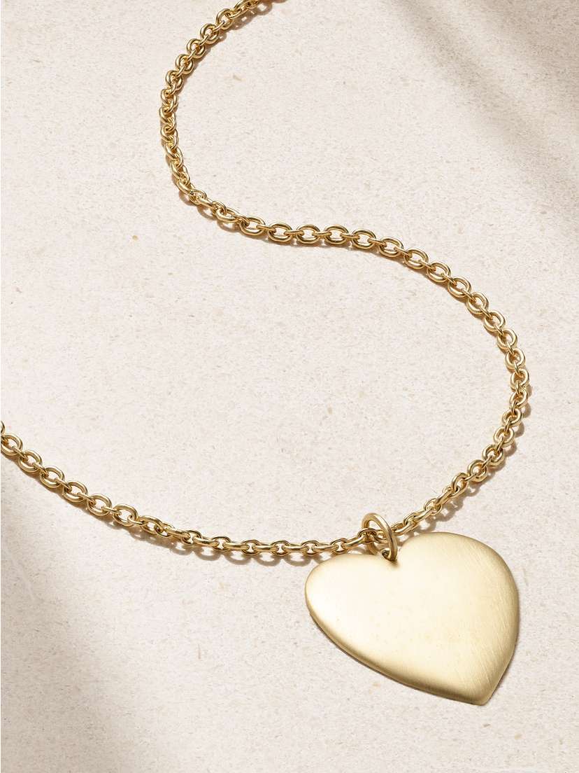 Irene Neuwirth Large Heart 18-karat Gold Necklace
