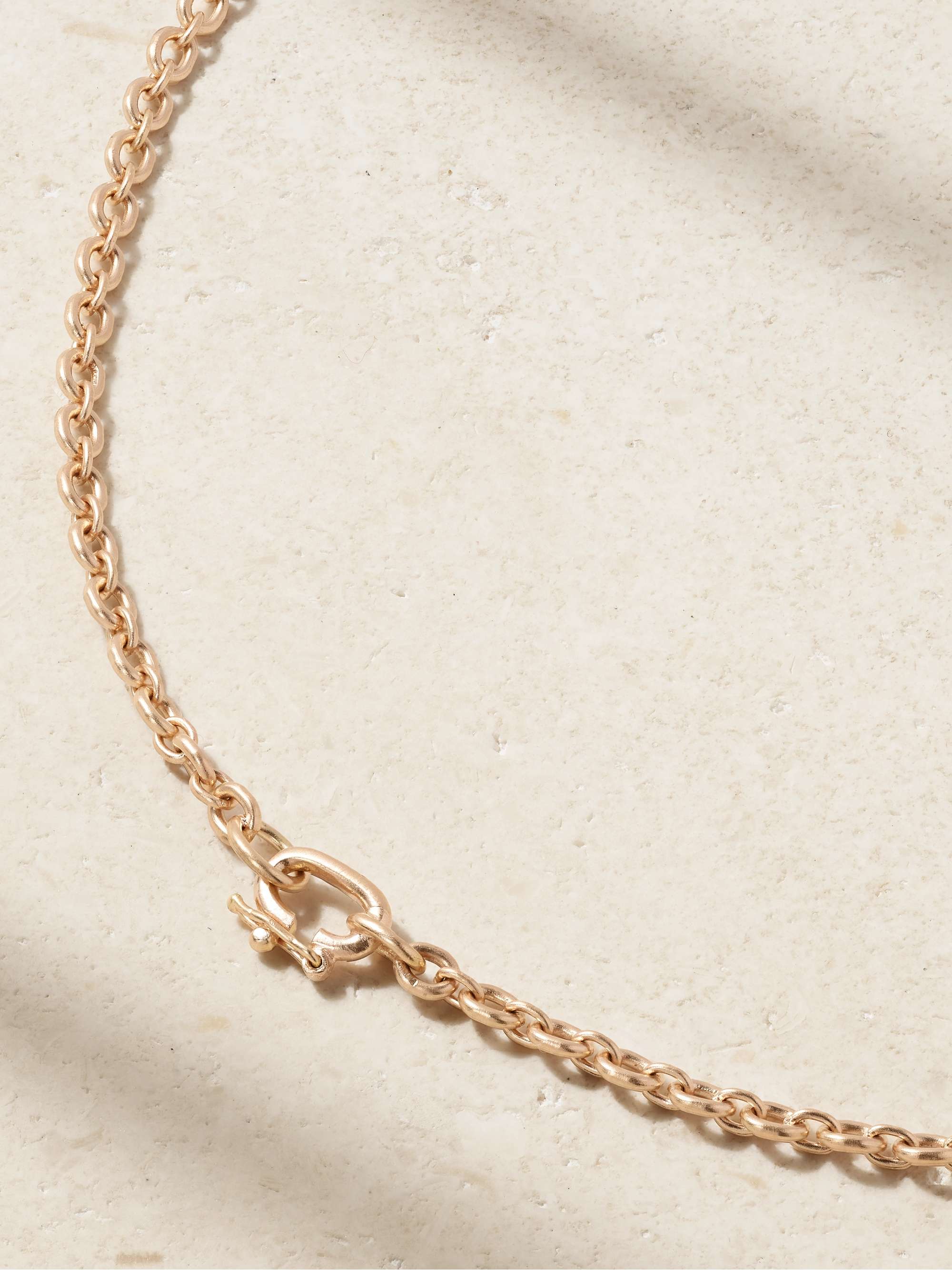 IRENE NEUWIRTH Love Kette aus 18 Karat Roségold mit Opal