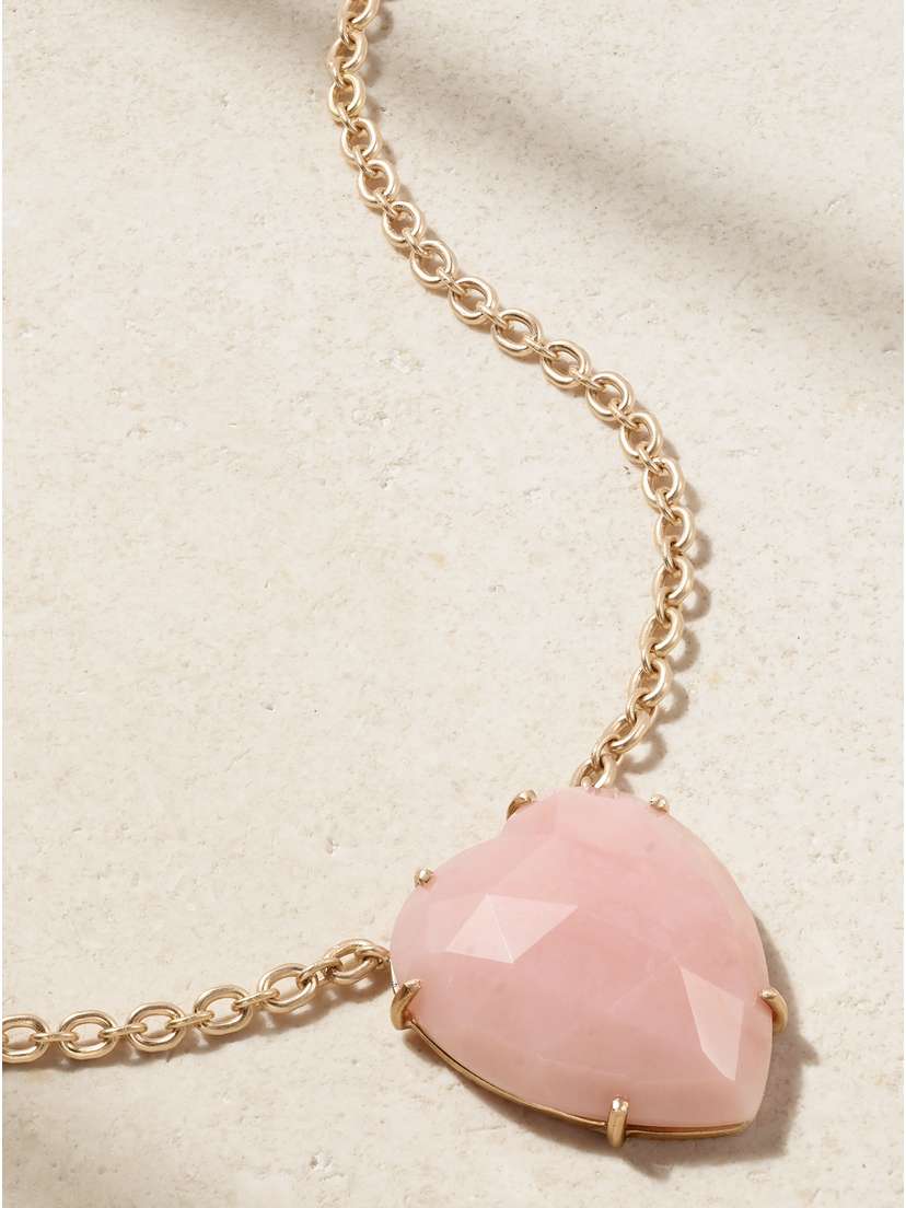 Irene Neuwirth Love 18-karat Rose Gold Opal Necklace