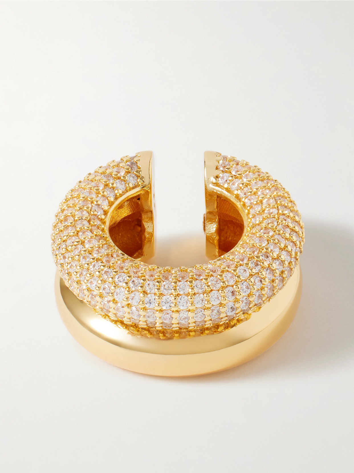 Martha Calvo Gold-plated Crystal Ear Cuff