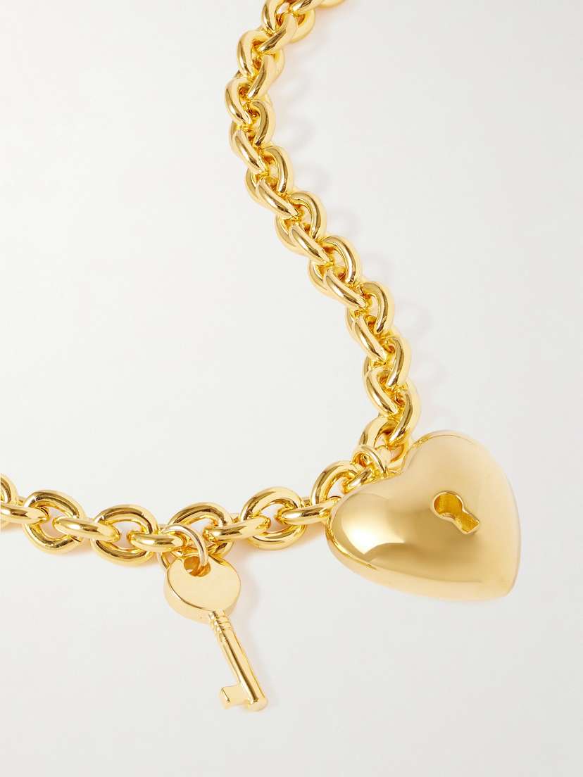 Martha Calvo Heart And Lock Gold-plated Necklace