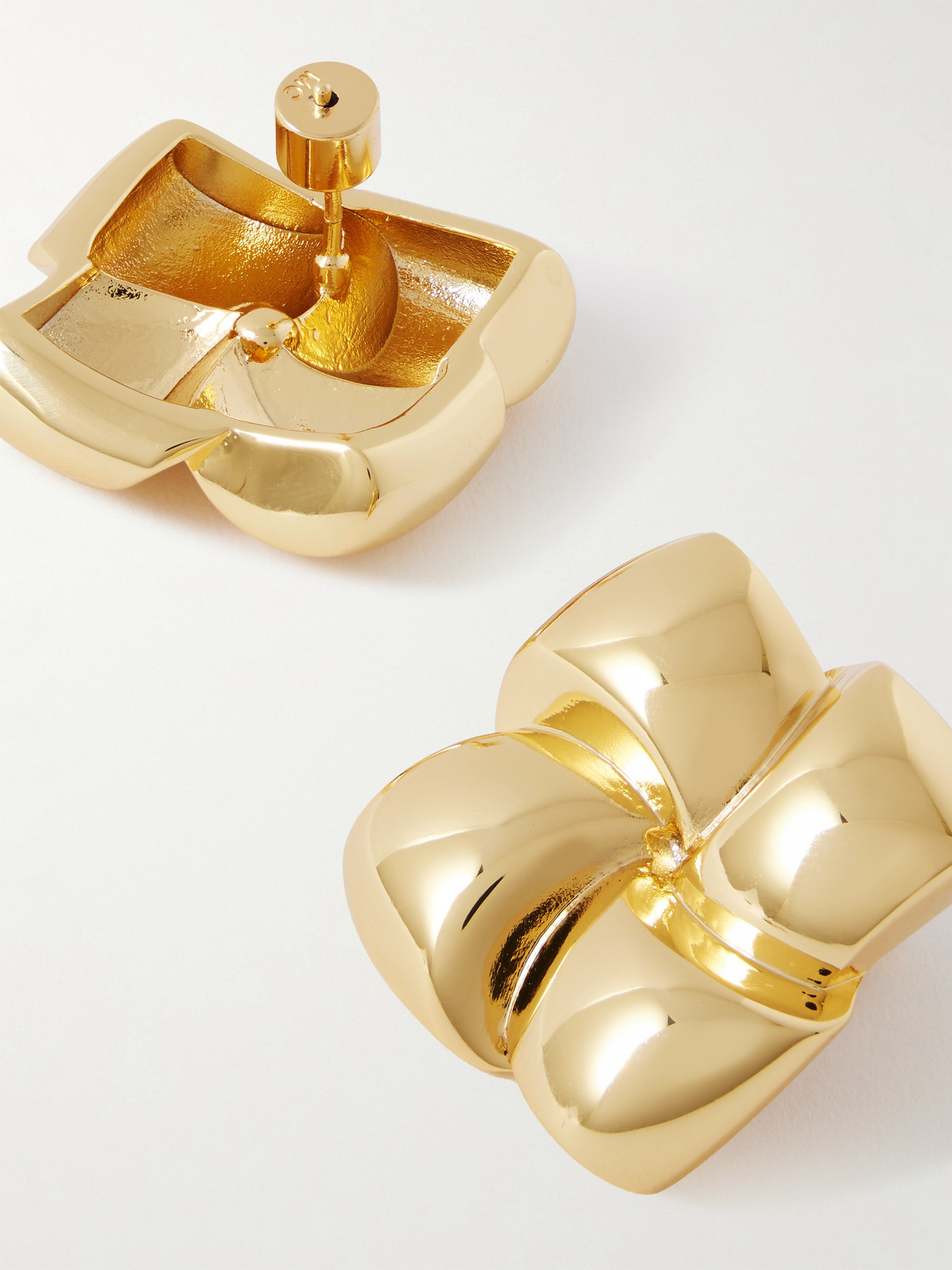Martha Calvo Pillow Talk Gold-plated Earrings In Gold