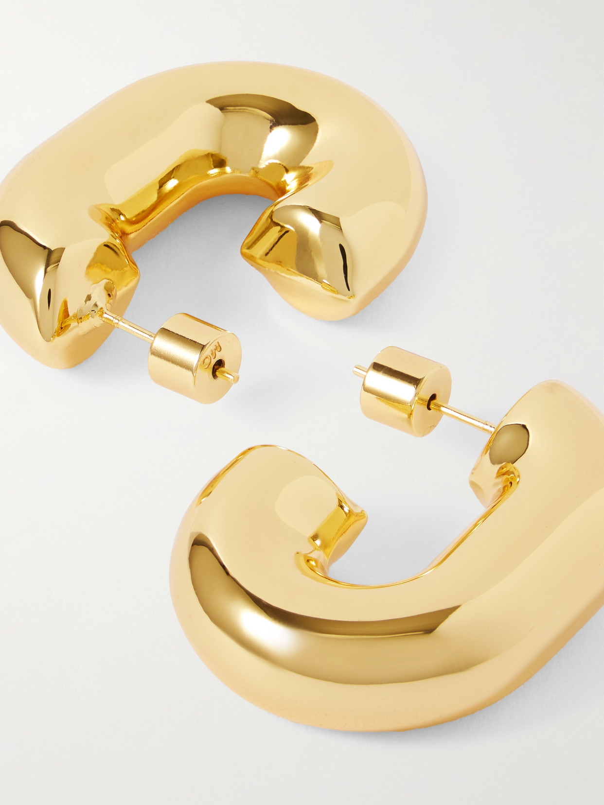 MARTHA CALVO KAYLA LINK GOLD-PLATED EARRINGS