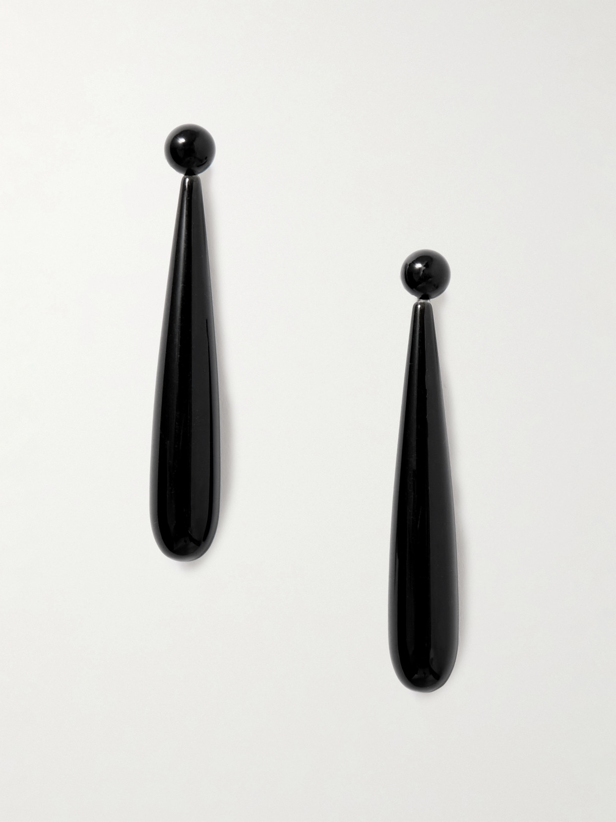 Sophie Buhai - Angelika Silver Onyx Earrings - Black