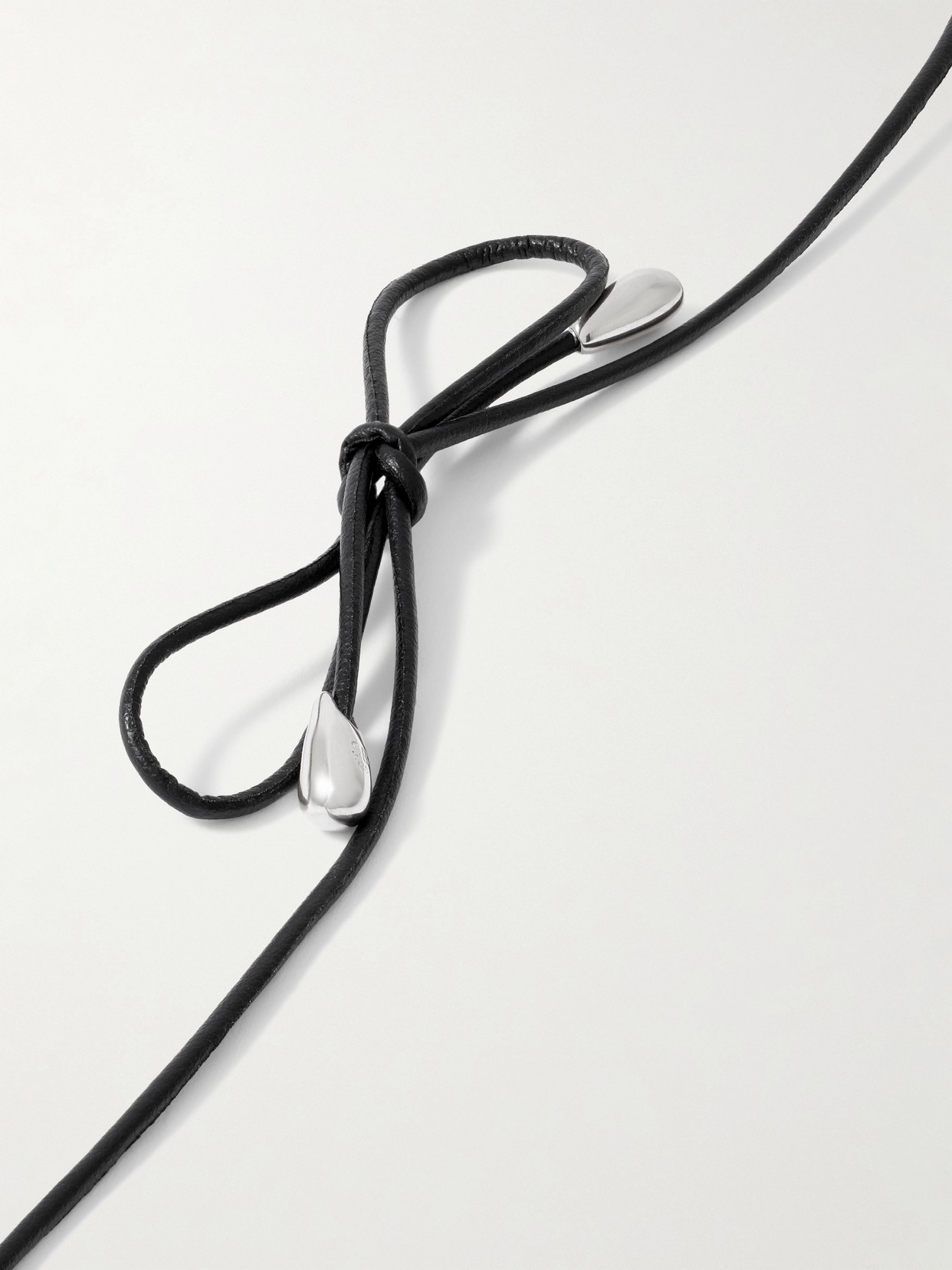 Sophie Buhai Medium Full Moon Cord, Quartz And Silver Necklace In Neutrals