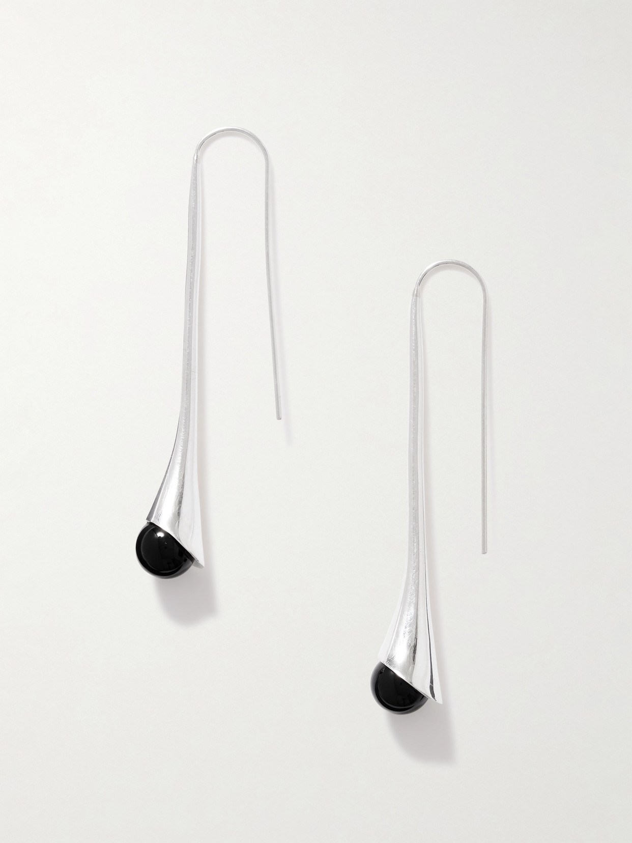 Sophie Buhai - Vienna Silver Onyx Earrings - Black