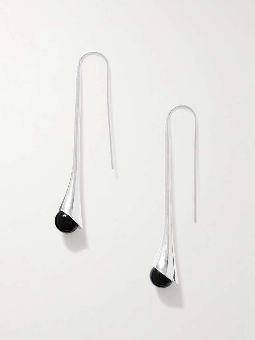 Sophie Buhai Vienna Silver Onyx Earrings