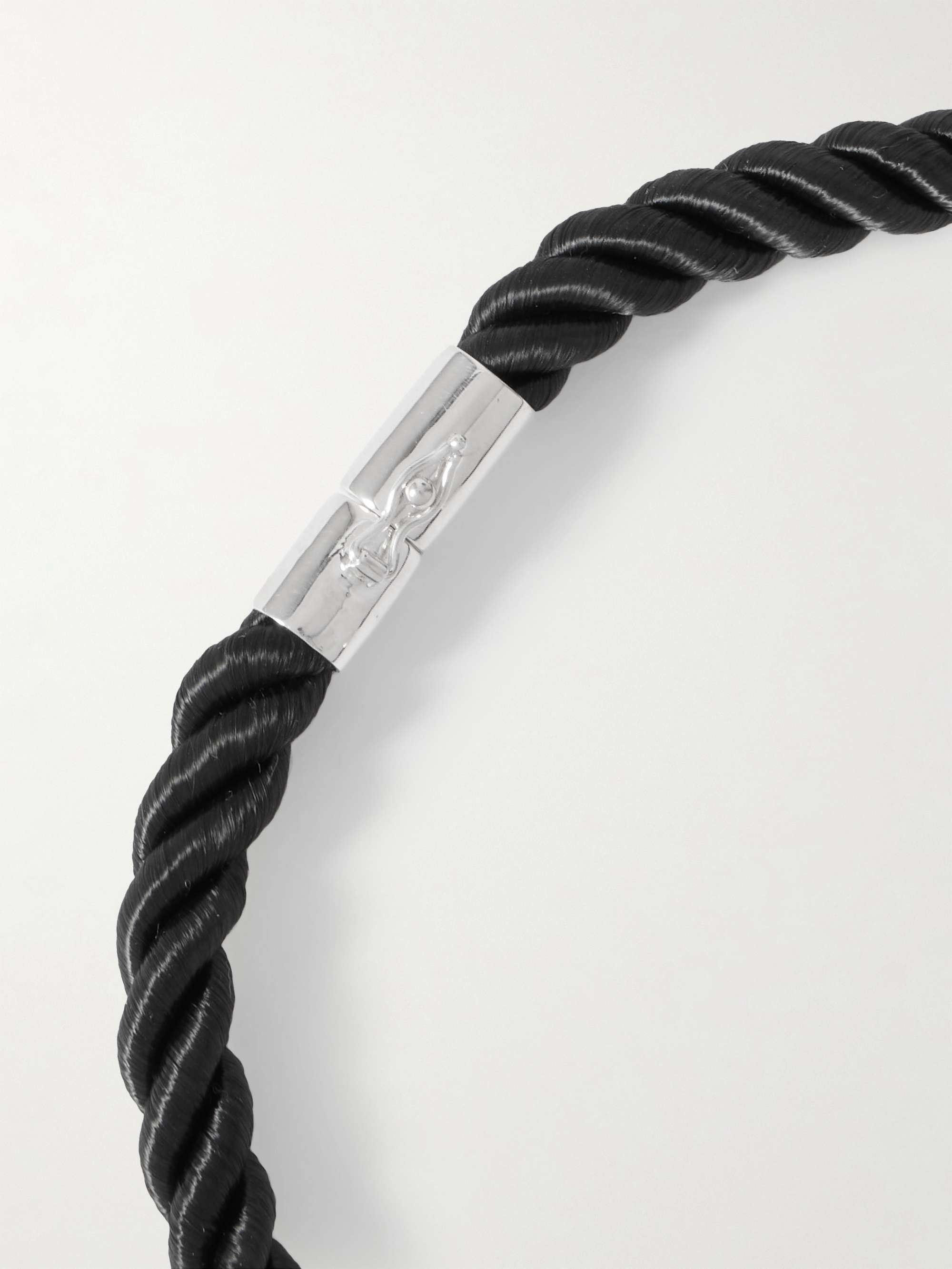 SOPHIE BUHAI Silver and rope necklace