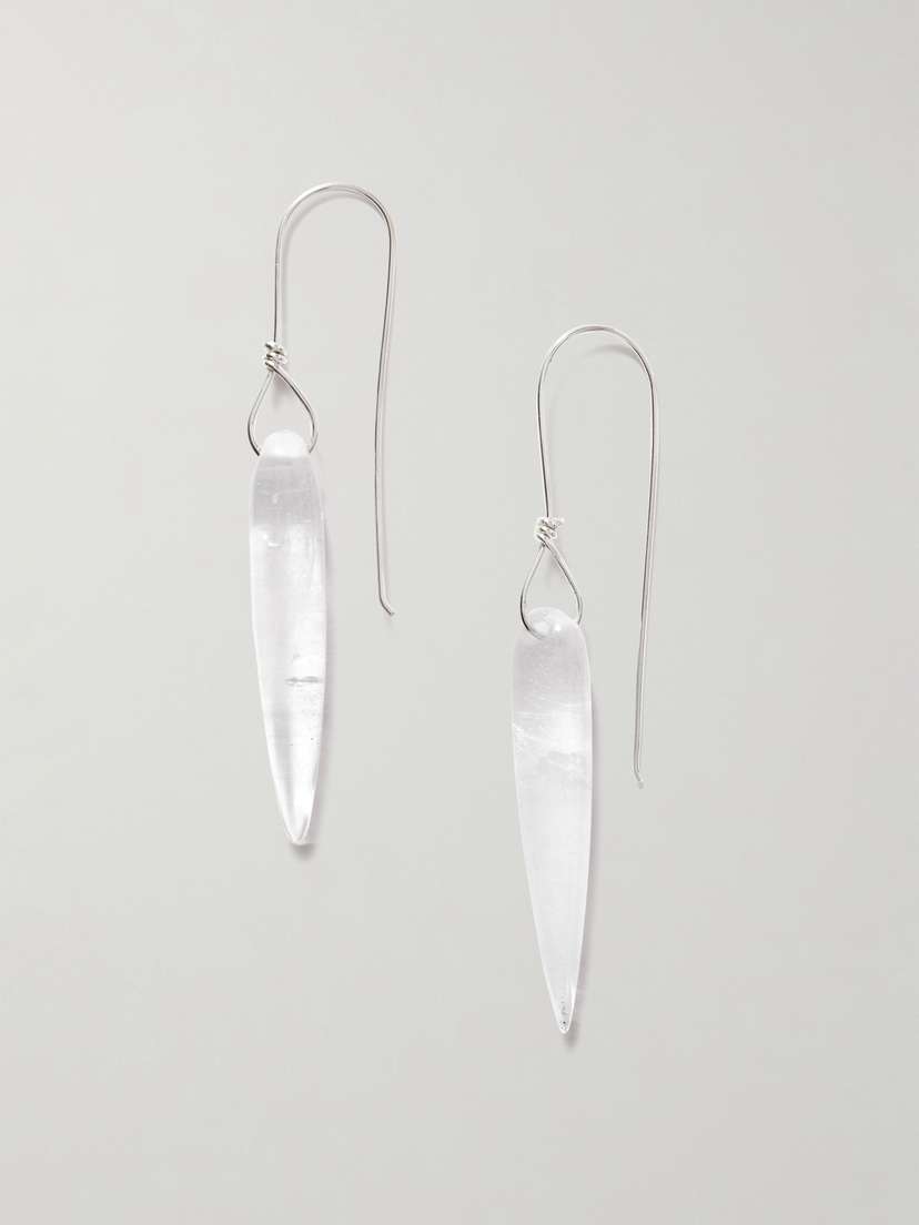 Sophie Buhai Spear Silver Quartz Earrings