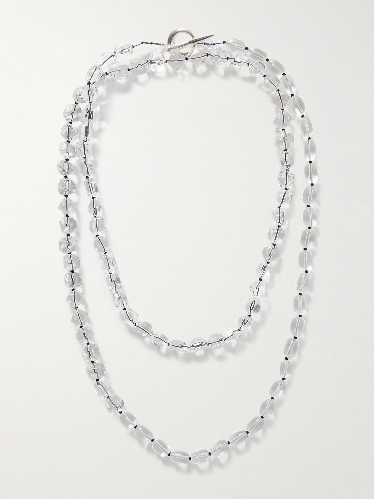 Sophie Buhai Ice Silver Quartz Necklace In Neutrals