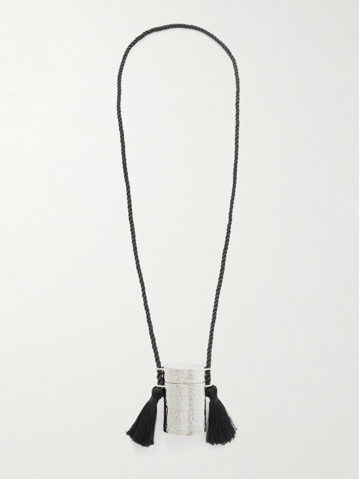 SOPHIE BUHAI BOÎTE SILVER AND TASSELED CORD NECKLACE