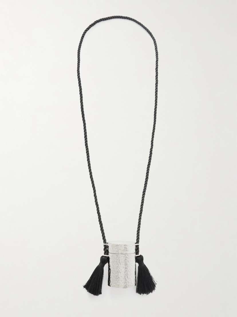 Sophie Buhai Boîte Silver And Tasseled Cord Necklace