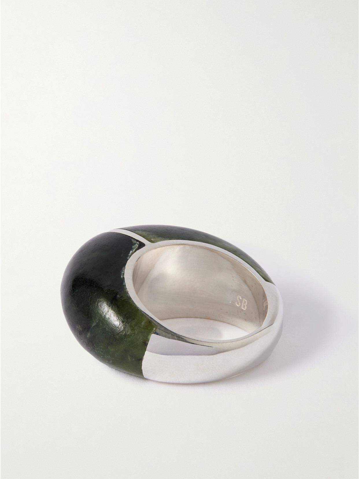Sophie Buhai Division Silver Jade Ring