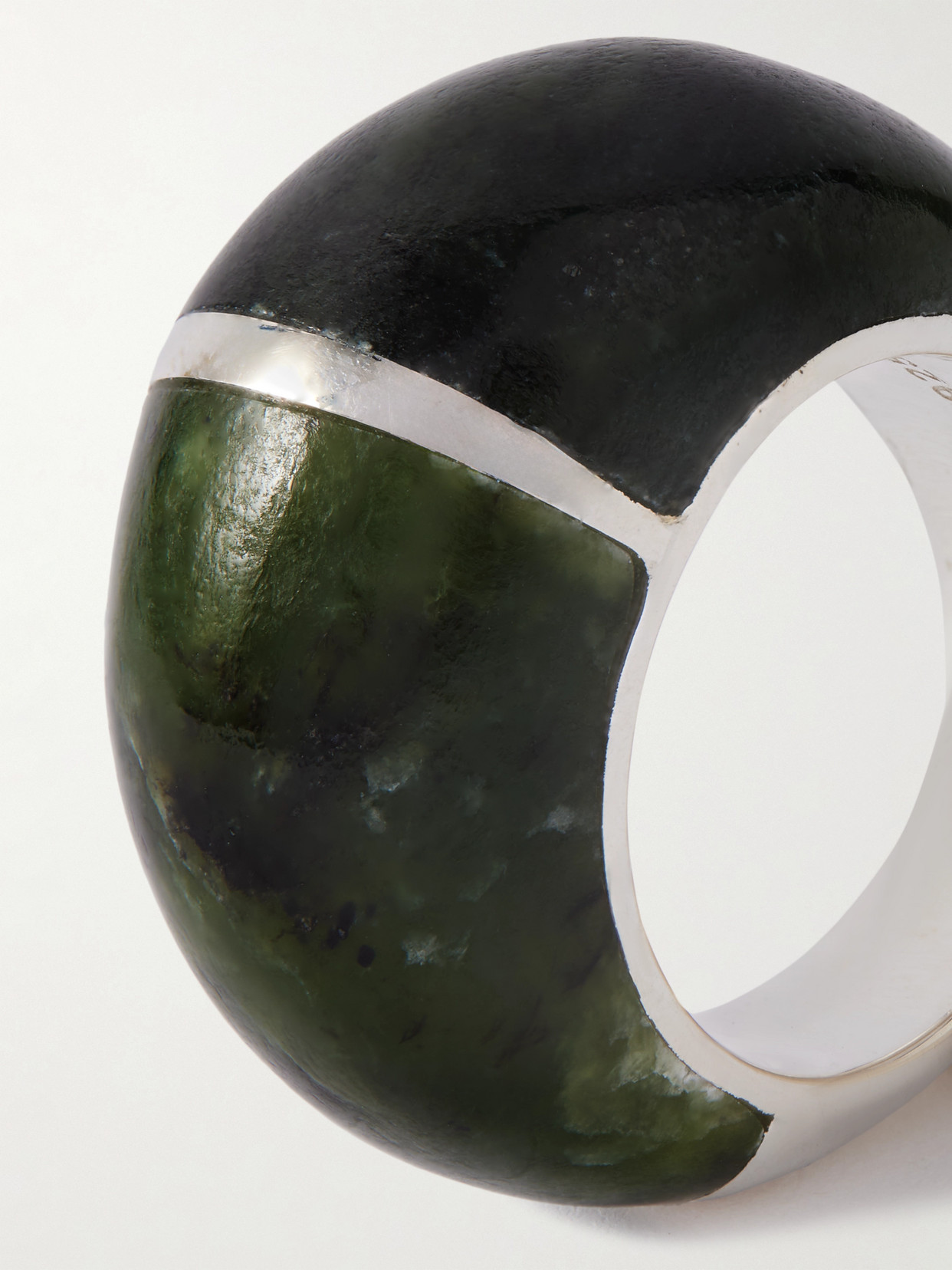 Sophie Buhai Division Silver Jade Ring
