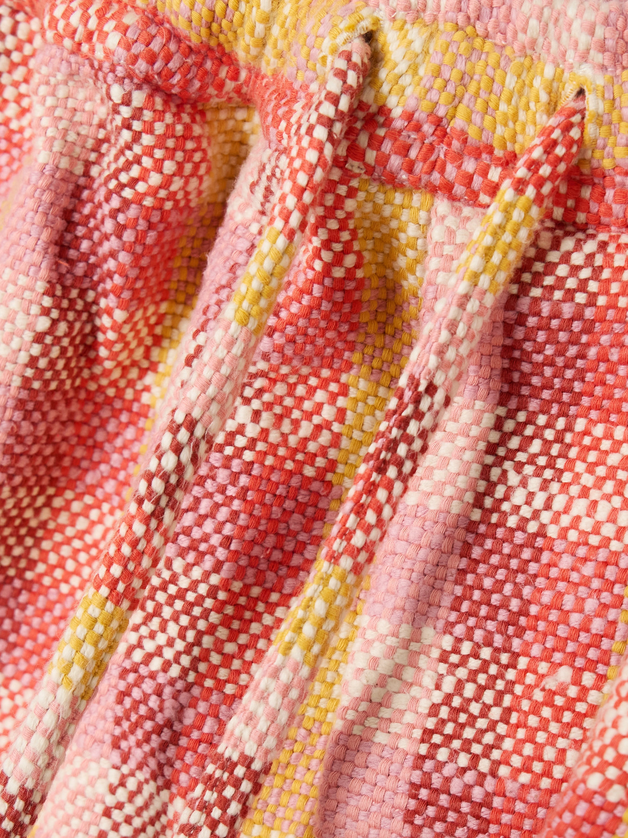 Marrakshi Life Checked Cotton Shorts